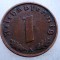 2.728 GERMANIA 1 REICHSPFENNIG 1938 A