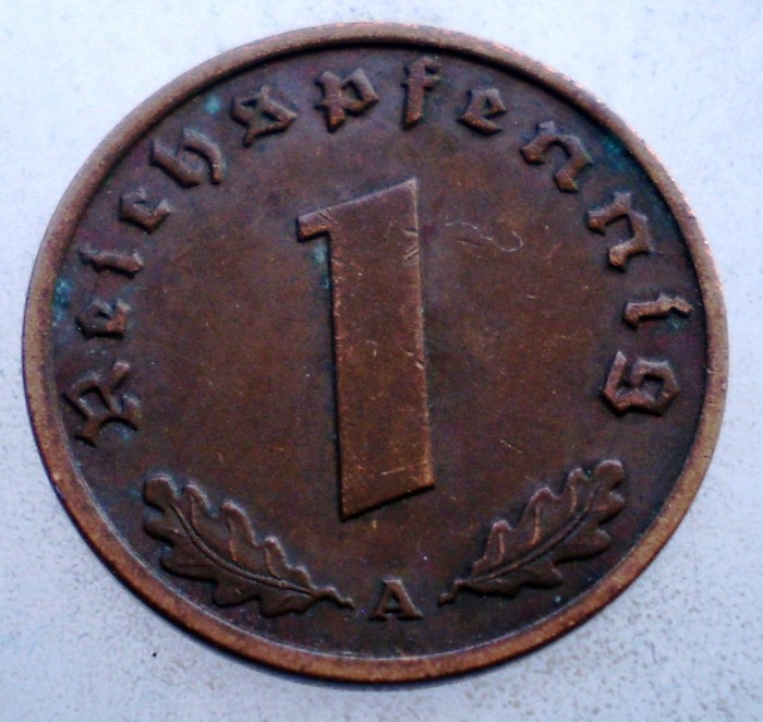 2.728 GERMANIA 1 REICHSPFENNIG 1938 A