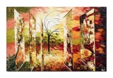 Cumpara ieftin Tablou GIGANT pictat manual, living, dormitor, Treptele vietii, 150x100cm ulei pe panza in relief efect 3D