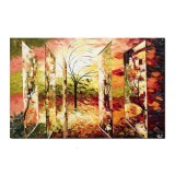 Tablou GIGANT pictat manual, living, dormitor, Treptele vietii, 150x100cm ulei pe panza in relief efect 3D