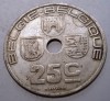 2.034 BELGIA 25 CENTIMES 1938, Europa, Cupru-Nichel