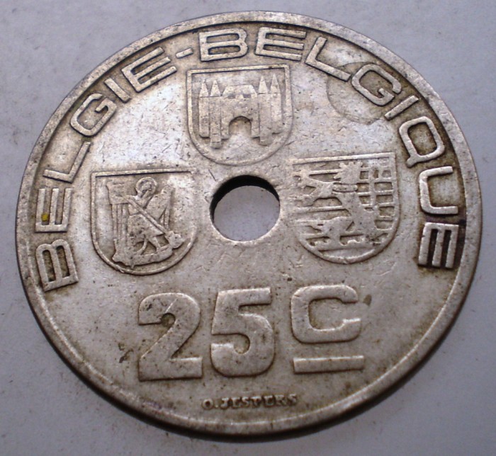 2.034 BELGIA 25 CENTIMES 1938