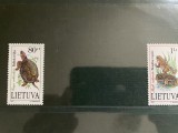 Lituania - serie timbre animale fauna nestampilata MNH, Nestampilat