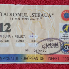 Bilet meci fotbal GRECIA (U21)-SPANIA (U21)-Finala Campionatului European 1998