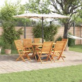 vidaXL Set de masă pentru grădină 7 pcs Maro Lemn Solid de Acacia 3375713