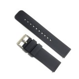 Curea Ceas Silicon Neagr? 16mm, 18mm, 20mm, 22mm, 24mm