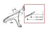 Carenaj roata Toyota Hilux (N120), 06.2016-, Fata, Dreapta, Aftermarket