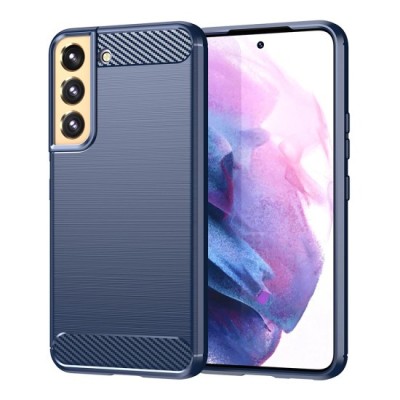 Husa pentru Samsung Galaxy S22 Plus 5G - Techsuit Carbon Silicone - Blue foto