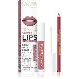 Eveline Cosmetics OH! my LIPS Velvet set &icirc;ngrijire buze 13 Brownie Biscotti 1 buc