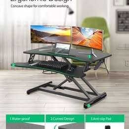 Statie de lucru calculator/laptop cu inaltime ajustabilă
