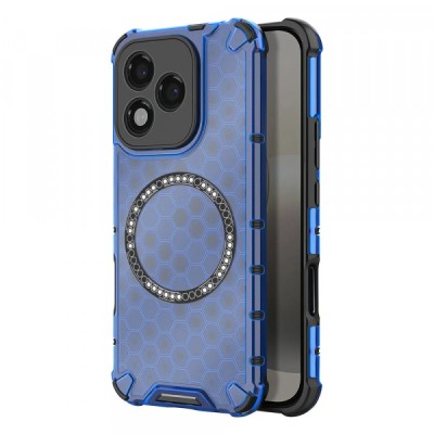 Husa MagSafe pentru Honor 400 Lite, Techsuit, HoneyComb Shield, Albastra foto