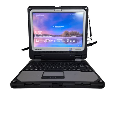 Panasonic Toughbook CF-33,12 inchi detașabil, Multi-touch, i5 7300U, 8 GB DDR3, 256GB SSD, FREE DOS, tastatura AZERTY, suport mana tableta foto