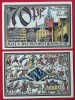 Germania lot 2 notgeld 70 + 80 pfennig 1921 Kiel **