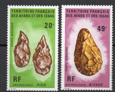 Colonii, Afars si Issas, arheologie, cota 18 euro, 1973, MNH foto