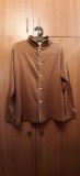 Bluza Shanghai Tang Cathay Pacific dama, maro, maneca lunga, bumbac, stil chinezesc, marimea S