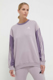 Adidas bluză femei, culoarea violet, cu model IR6137