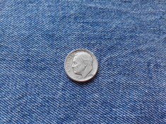 1E - 10 cents 1954 USA argint one dime centi SUA Statele Unite ale Americii foto
