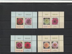 ROMANIA 2022 LP 2390 FLORI DE GRADINA DALII SERIE CU VINIETA 1 MNH NESTAMPILATA