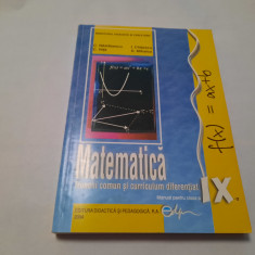 Manual de Matematica pentru clasa a IX-a C.Nastasescu-RF20/0