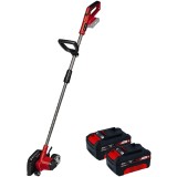 Einhell GE-LE 18/190 Li PXC + Twinpack - Trimmer gazon 36.4-45 mm cutite de plastic + Set 2 acumulatori Li-Ion 18 V 4 Ah