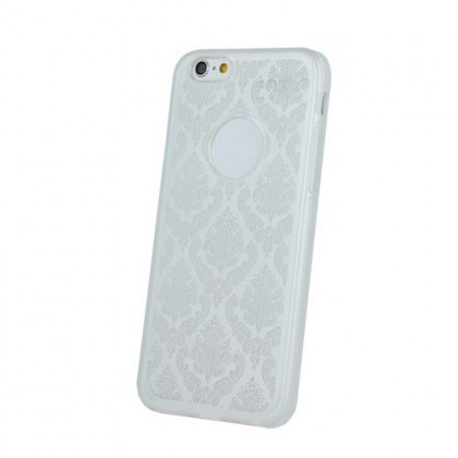 Husa Silicon ORNAMENT Apple iPhone 5/5S Alb