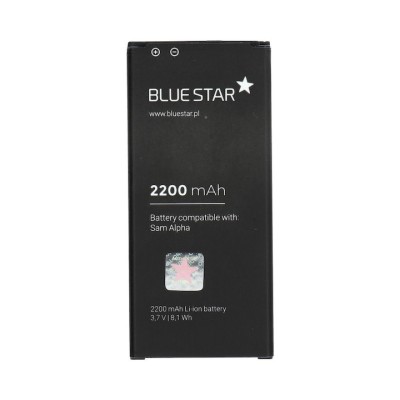 Baterie Li-Ion pentru Samsung Galaxy Alpha, Bluestar, 2200 mAh, Negru foto