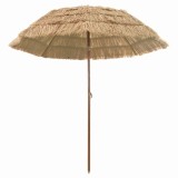 vidaXL Parasol de Plajă Maro &Oslash; 206 x 209.5 cm Oțel