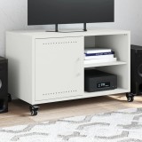 vidaXL Dulap TV, alb, 68x39x43,5 cm, oțel