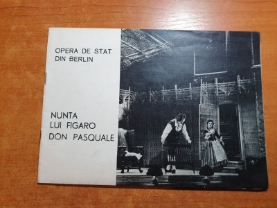 program opera romana 29 noiembrie-2 decembrie 1979-opera de stat din berlin foto