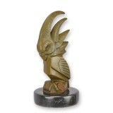 Cacadu-statueta bronz cu soclu marmura BJ-89