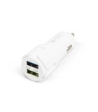 Adaptor auto bricheta 12-24V - 2x USB 2.4A alb 54931WH M`N`C