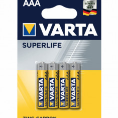 Baterie Varta SuperLife AAA R3 1,5V zinc carbon set 4 buc.