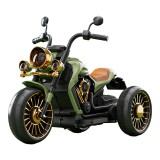 Motocicleta Electrica Flippy, cu Acumulator, Telecomanda, Bluetooth, Sistem Anti-Rasturnare, Sistem de Lumini si Sunet, 1-8 Ani, 93 x 48 x 63 cm, Verd