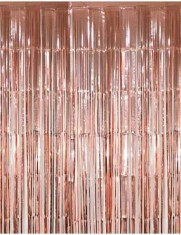 Perdea Folie Metalizata Rose Gold 100x200 cm foto