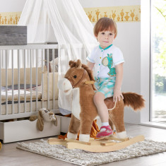 HOMCOM balansoar in forma de cal, pentru copii 36-72 luni