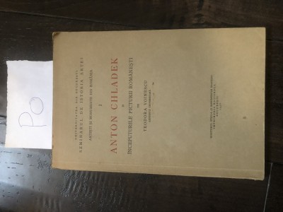 Anton Chaldek - Inceputurile picturii romanesti Po foto