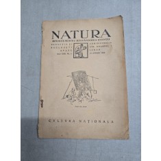 Natura - revista pentru raspandirea stiintei - nr. 4/15.04.1929 - Redacția Naturii