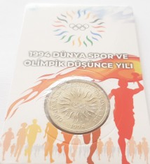 6. Moneda Turcia 10.000 lira 1995 (10 Bin - Olympic Games 1994)