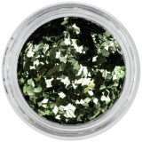 Confetti diamant pentru nail art - verde măslină, INGINAILS