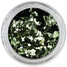 Confetti diamant pentru nail art - verde măslină
