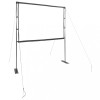 Ecran Proiectie vidaXL 100 inch, 4:3, cu Suport, Portabil, Montare Usoara, Alb Mat, Poliester