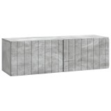vidaXL Oglindă TV montată pe perete Gri Beton 98 x 31 x 30 cm 898388