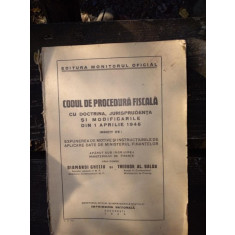 Codul de procedura fiscala cu doctrina, jurisprudenta si modificari din 1946