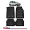 Covorase Auto TeamCar&reg; Tip Tavita Compatibile Renault Scenic II (2003-2009) Negru Material Rezistent