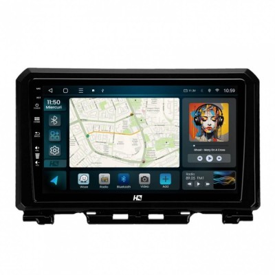 Navigatie Suzuki Jimny (2018-2022) 2GB RAM Android 13 GPS Wi-FI Carplay Android Auto USB Bluetooth Radio Waze Touchscreen 9 inch foto