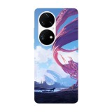 Husa compatibila cu Huawei P40 Pro model Horse Topia, Silicon, TPU, Viceversa, Transparent, Carcasa