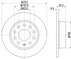 Disc frana VW EOS (1F7, 1F8) (2006 - 2016) KRIEGER 0950004112
