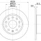 Disc frana AUDI A3 Cabriolet (8P7) (2008 - 2013) KRIEGER 0950004112