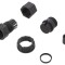 Conector circular mamă 2 pini aurit 20A