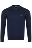 Hanorac barbati US Polo Assn. Sweater Bleumarin Verde, U.S. Polo Assn.